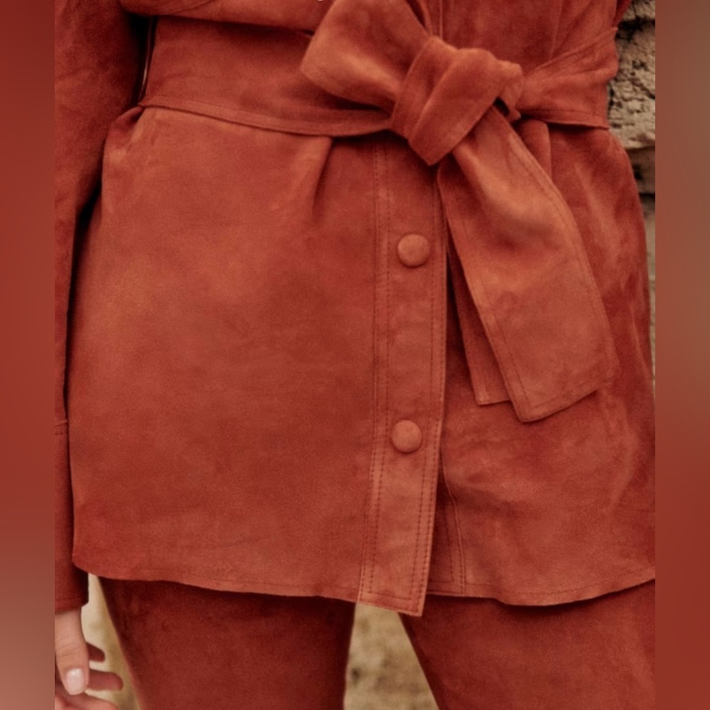Sezane MARENA suede jacket. Size 36(US4). Excellent condition. NEW with tags!! - Picture 6 of 9